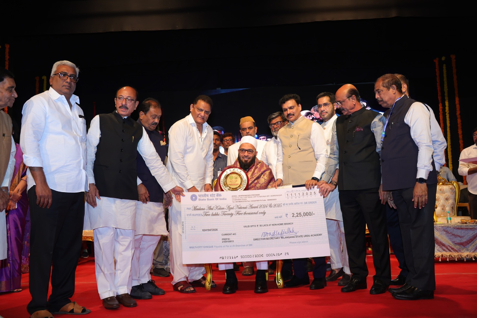 Telangana Govt Confers Maulana Abul Kalam Azad National Award on Eminent Educator Lateef Khan